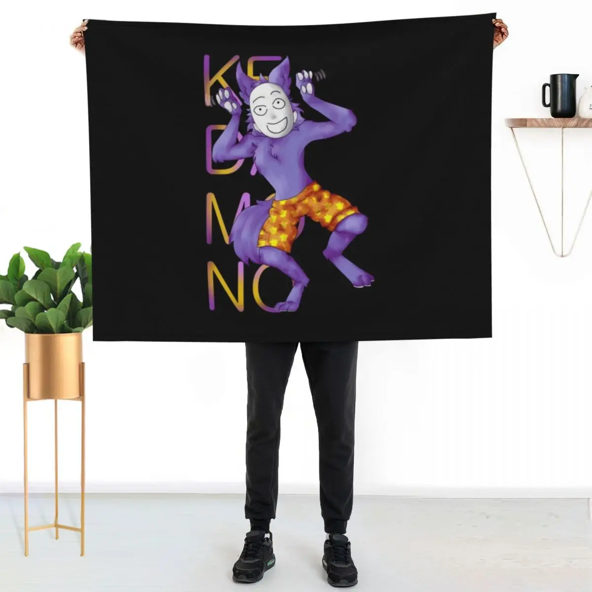 

Kedamono Popee The Performer Throw Blanket Cozy Napping Blanket Gift for Mom Dad