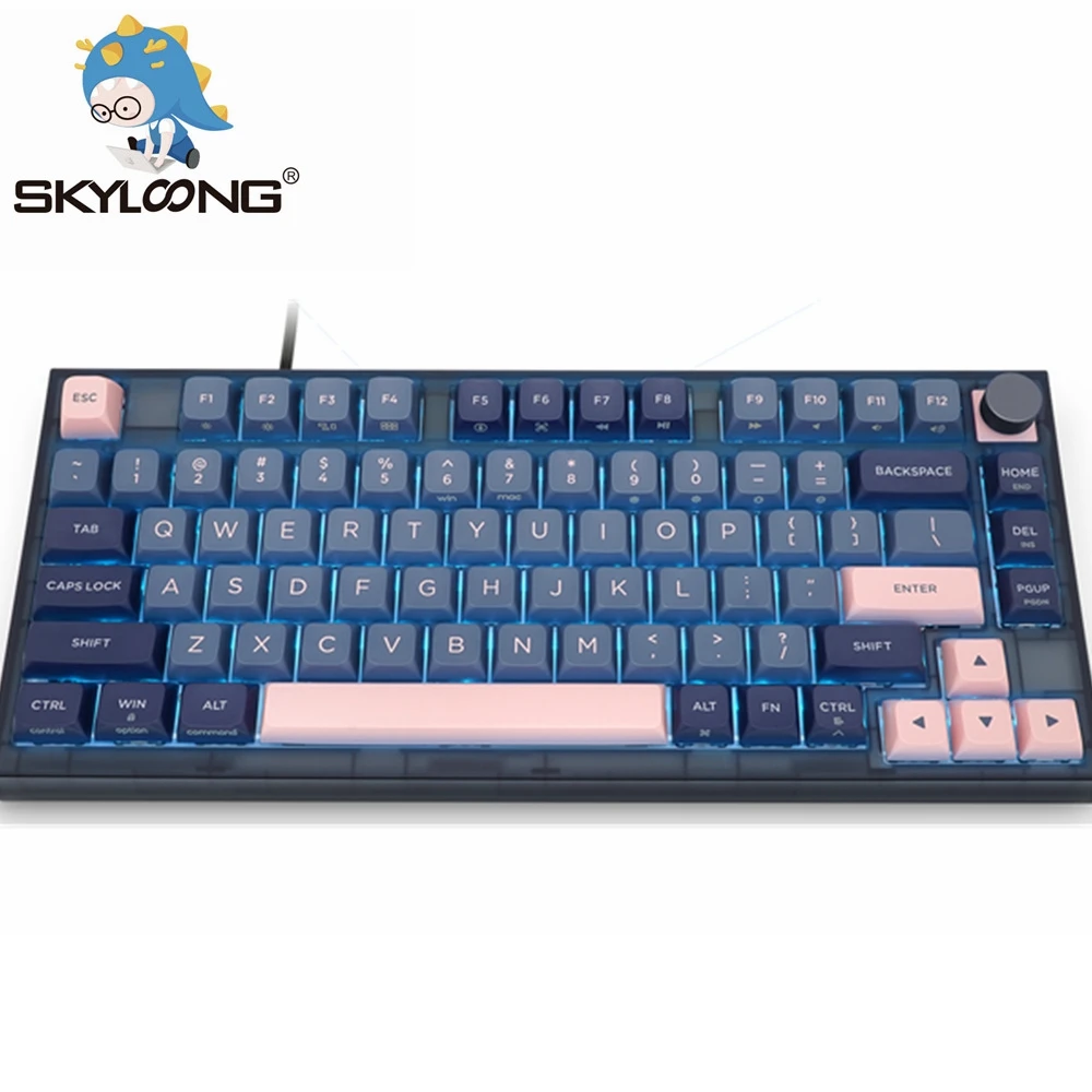 

SKYLOONG GK75 Hot Swappable Mechanical Keyboard 75% Knobs Small Gaming RGB Backlits Programmable Keyboards For PC/Laptop/Win/Mac