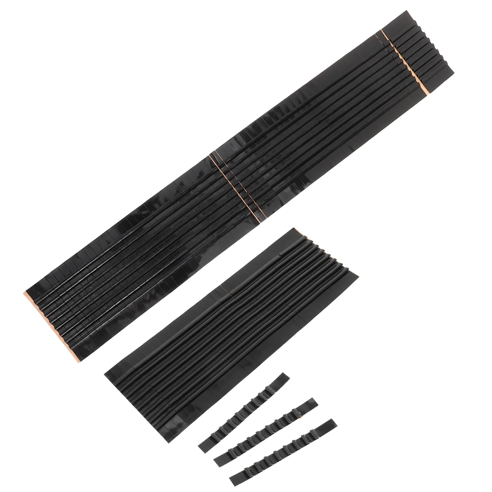 

100 Pcs Coat Hanger Clothing Hangers Anti-slip Stickers Grips Wooden Anti-skid Strips Black