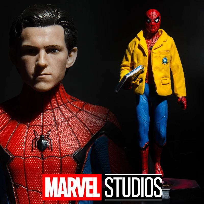 1/6 Marvel Spider Man Homecoming Figure Spiderman 30cm Figurine with Clothes Statue Doll Collectible Model Decoration Toy Gift