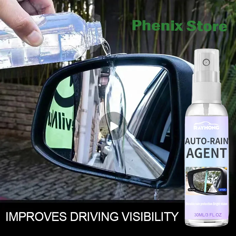 Car Glass Anti-rain Water Spray Repellent Nano Coating Hydrophobic Waterproof Agent Oil Film Removing  Auto Glass Film Agent