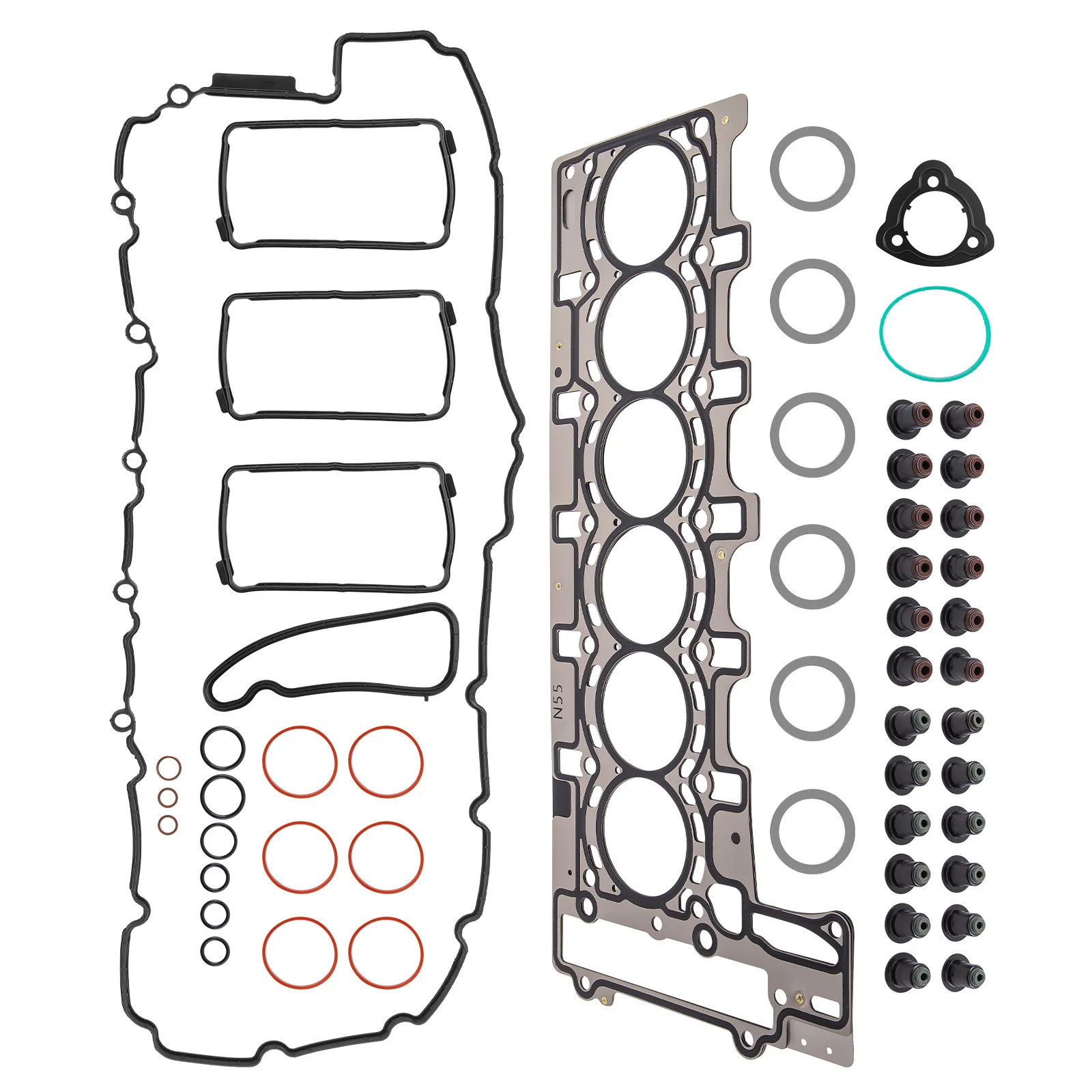 Conjunto de parafusos de junta da cabeça do cilindro para BMW X1 X4 X5 X6 E82 E90 435i 3.0T 111275878
