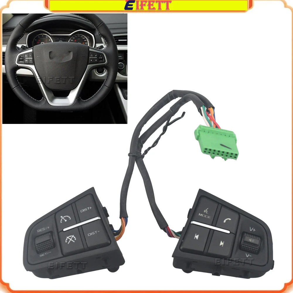 NEW Steering Wheel Phone Button Cruise Control Volume Switch Speed Limit Switches For 2016-2018 Geely Atlas Boyue NL3 SUV