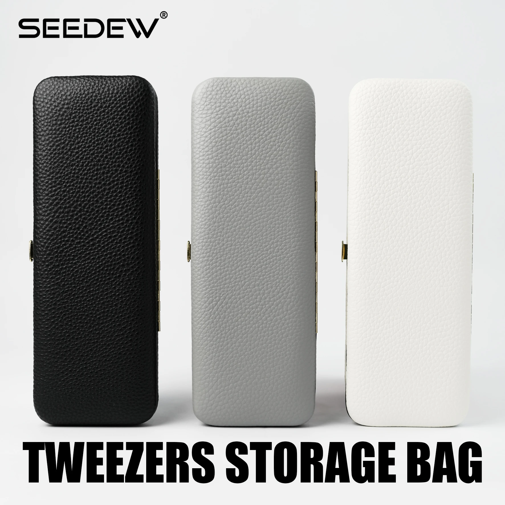 

SEEDEW High Quality Tweezers Storage Box Portable Professional Makeup Tools Case Eyelash Extension Tools