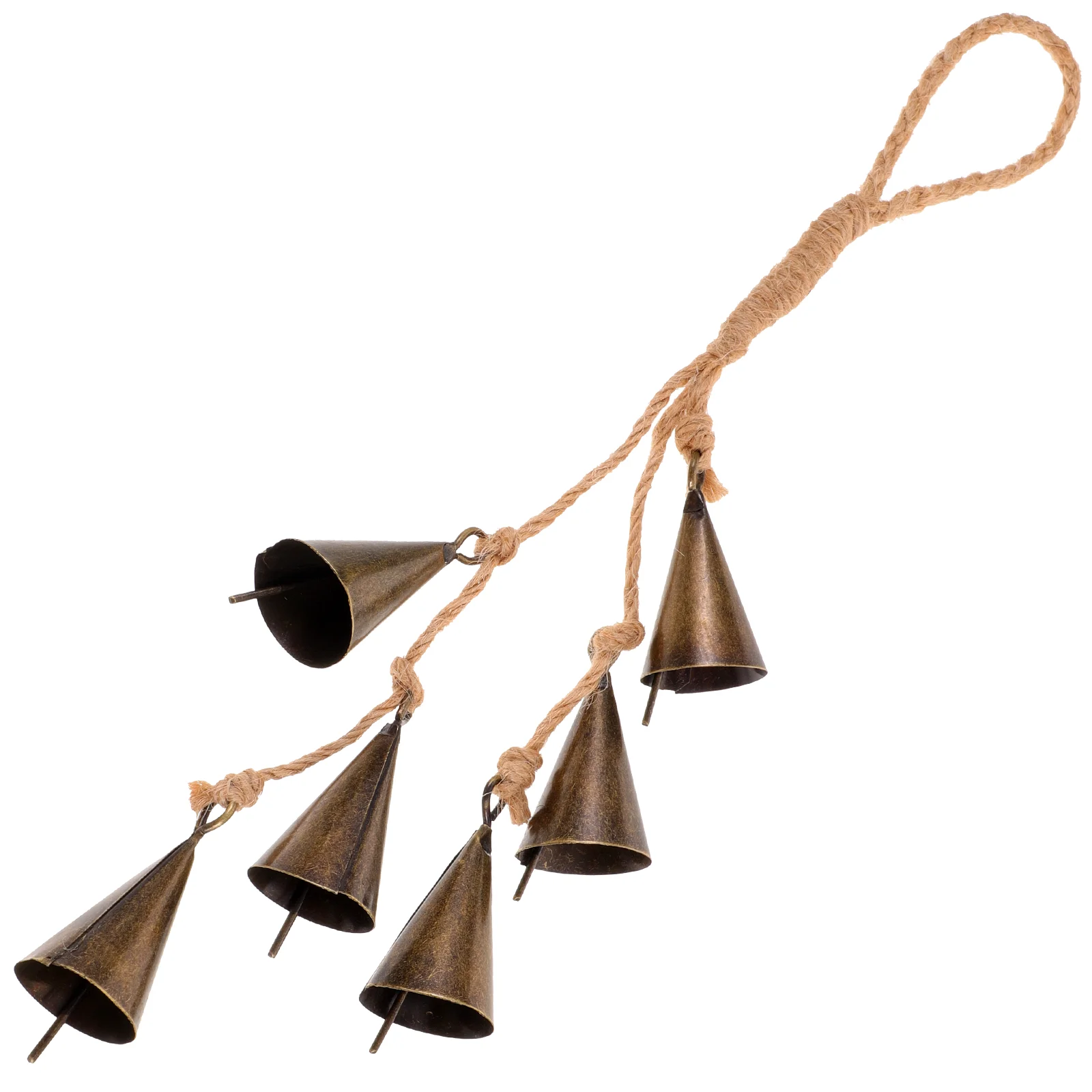 

Door Witch Bell Wind Chimes for outside Knobs Decorative Windchime Triangle Rope