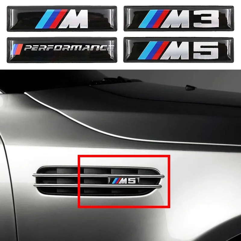 Car Logo Styling Sticker Decorative badge Decal for BMW M Performance F10 F20 F30 F01 F03 E43 E52 E53 E83 E84 E85 E90 E93 E94