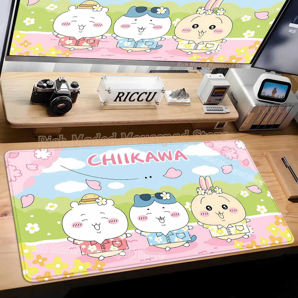 

Cute Cartoon C-Chiikawa Mousepad Large Gaming Mouse Pad Computer Keyboard Table Desk Mat Gamer Ectended Pads offices accessories