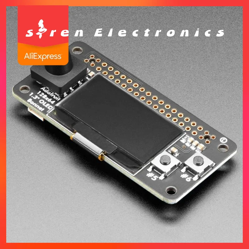 

3531 128x64 OLED Bonnet for Raspberry Pi