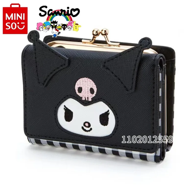 Miniso Sanrio New Mini Wallet Luxury Brand Fashion Women\'s Wallet Cartoon Cute Wallet Card Bag Multiple Card Slots High Quality