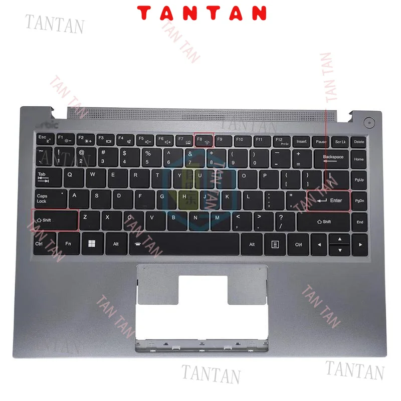 

US English Backlit Keyboard Topcase Palmrest For Orbic AirSurf Wi-Fi NM14IC‑X D0K-V6307A NB-17-6307A-10-B0 Backlight Teclado New