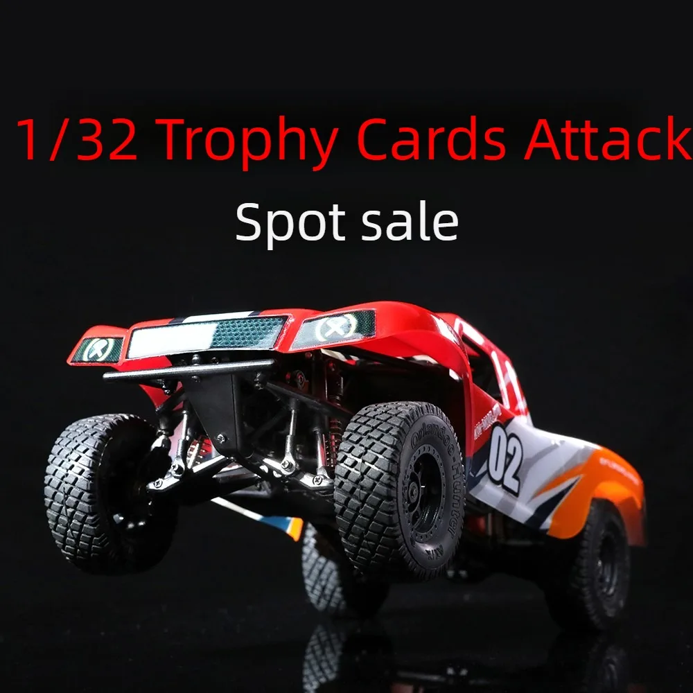 

1/32 Scale Mini Trophy Short Card Model Car X02 Rear-Wheel Drive Remote Control Assembly Car RC Off-Road Toy Car Boy's Toy Gift