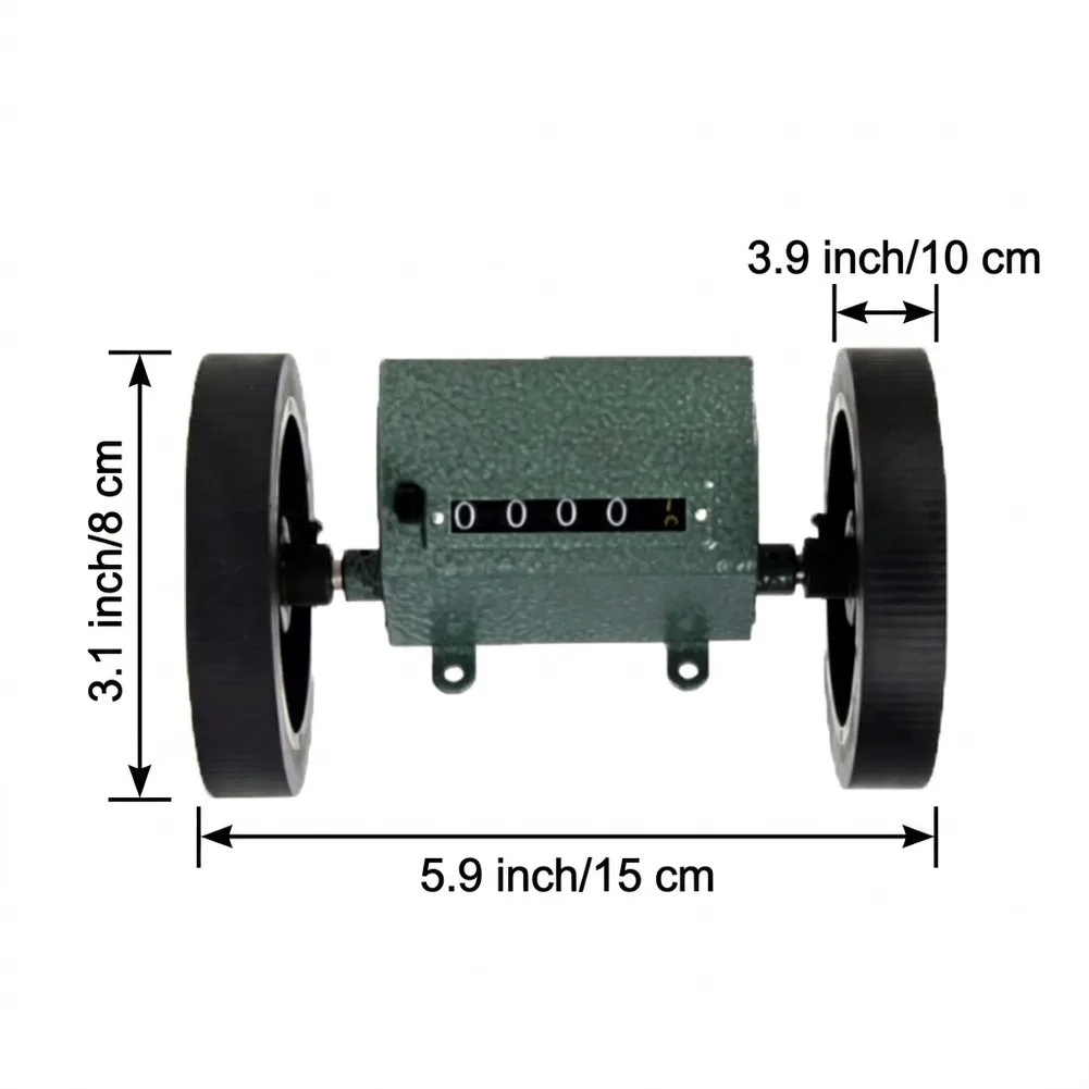 Z96 Roller Counter for Fabric Yardage Measurement Plastic Film Length Tracking Leather Cutting Tools Stainless Body