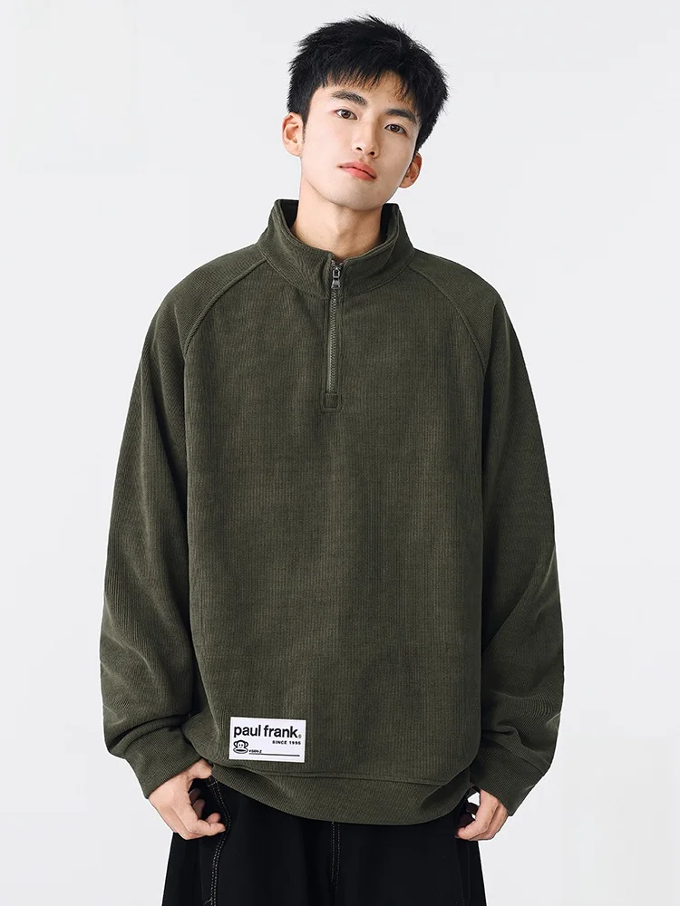 

PaulFrank Loose Fit Long Sve Zipper Hoodie Men's Autumn Faionable Comfortable Polyester And Spandex Casual Top Coat