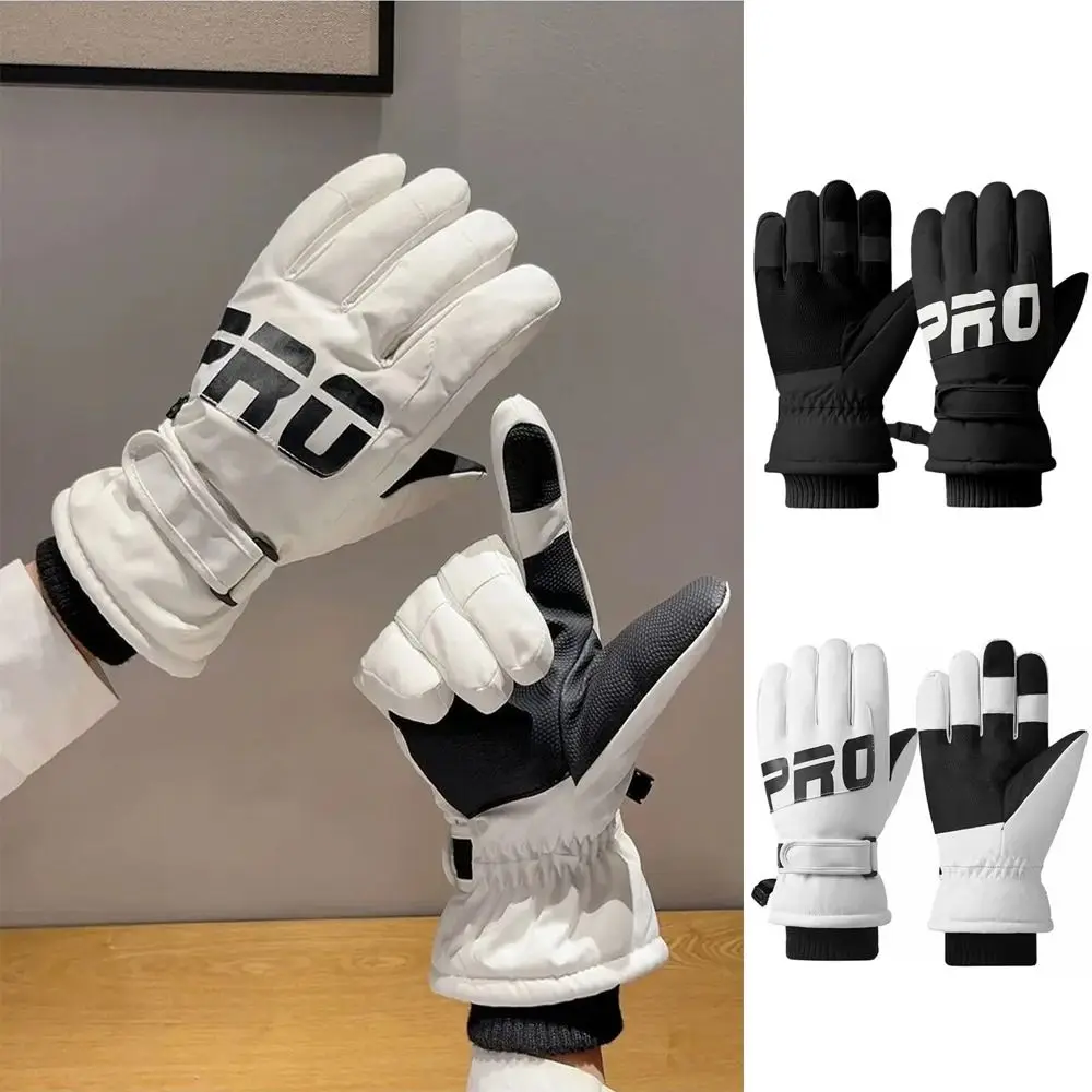 Unisex Windproof Ski Gloves Waterproof Cold-Proof Winter Gloves Light Duty Thermal Snow Gloves Winter Outdoor Sports