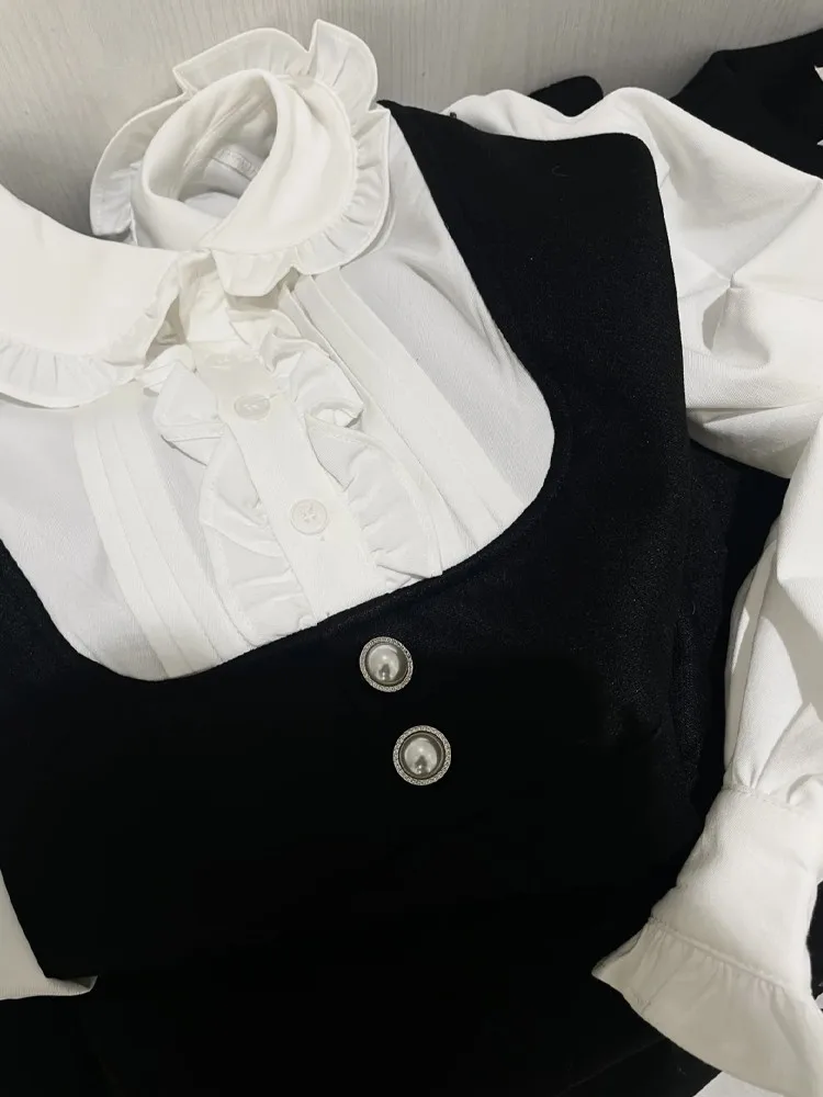 

Plus Size plus Size Spring Fi Tail Dr Set Conceal Belly Meat Small Fraance Sle Ladylike Korean Sle High Waist Long Sve Dr