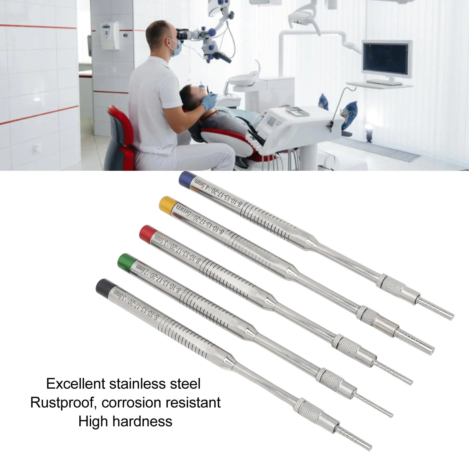 Maxillary Sinus Implant Osteotome Instruments - Multi Size Straight for dental Hospitals