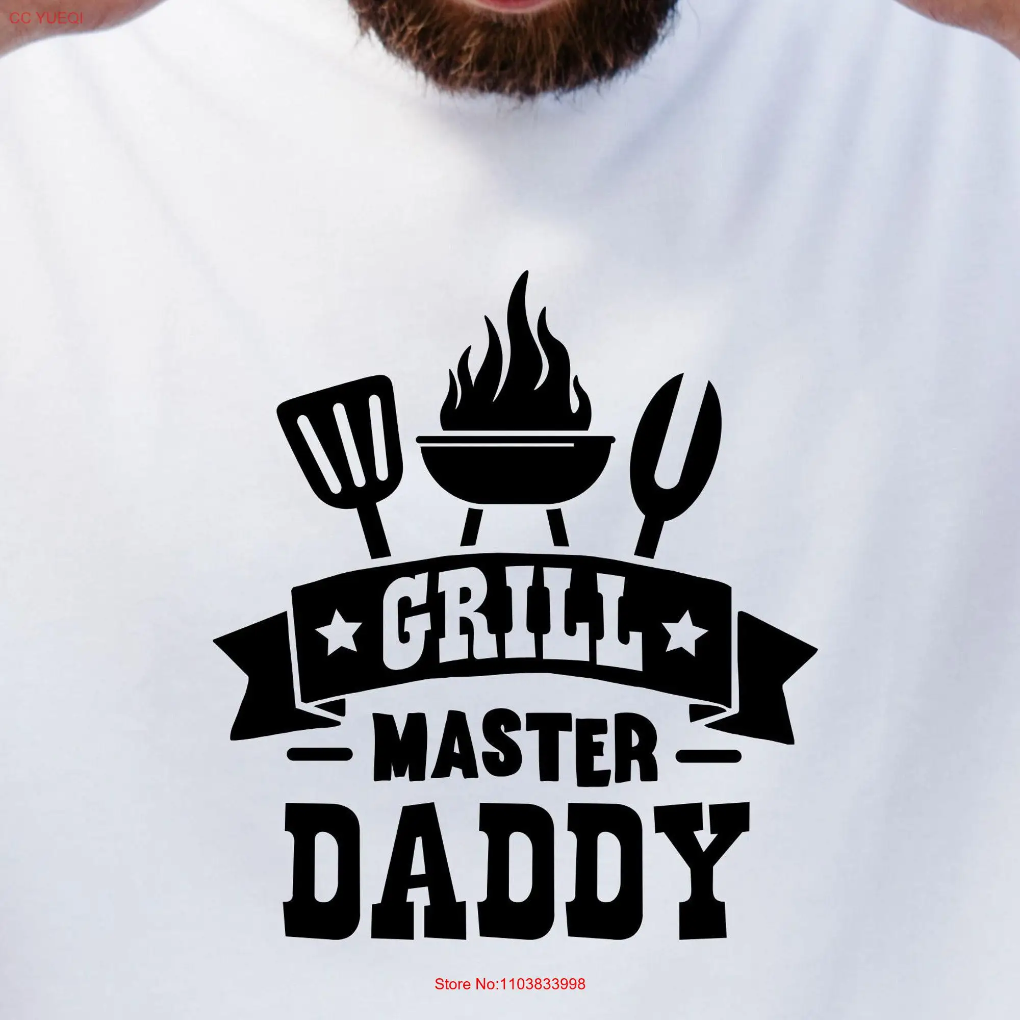 

Grill Master Daddy T Shirt Fathers Day GifT BBQ Father Dad Birthday New long or short sleeves