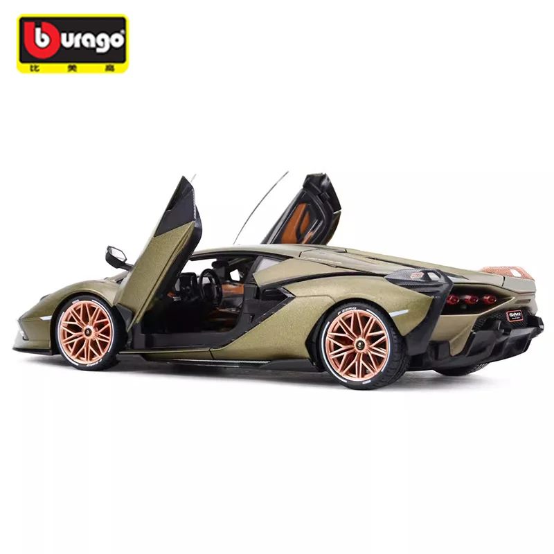 Bburago 1:18 لامبو سيان Fkp 37 سلسلة البرق محاكاة سبيكة مصغرة يموت الصب نموذج سيارة رياضية حلية ألعاب للأولاد مخصصة