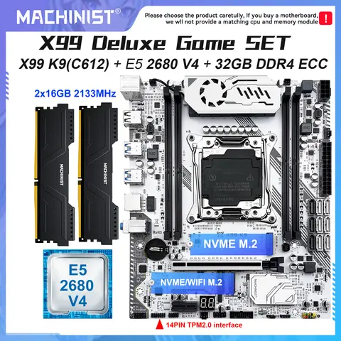 X99 Dual Xeon 2680 V4 -AliExpress