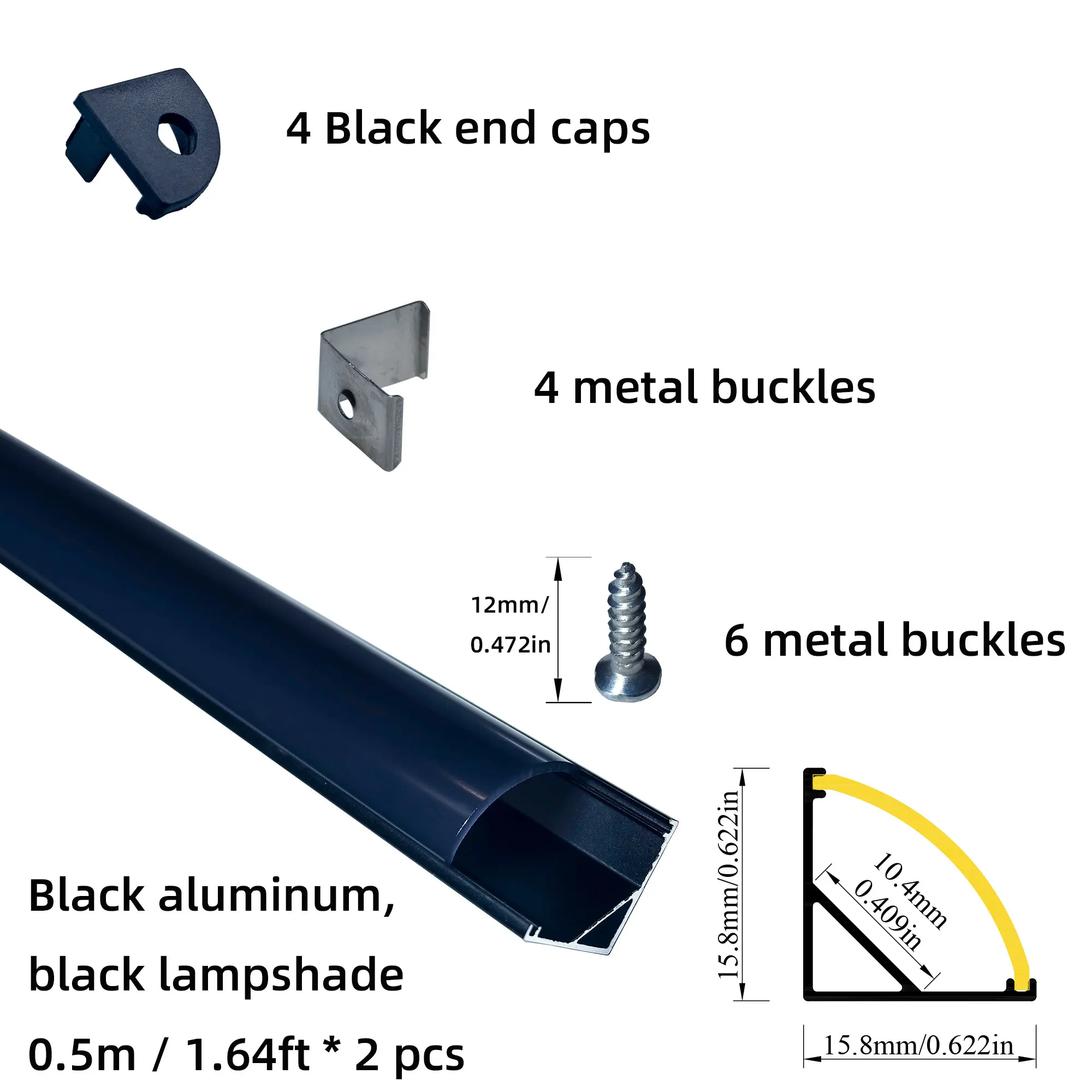 

45 Degree V Style LED Aluminum Profile Drywall Mount PC Diffuser Ceiling Corner Linear Light Bar System