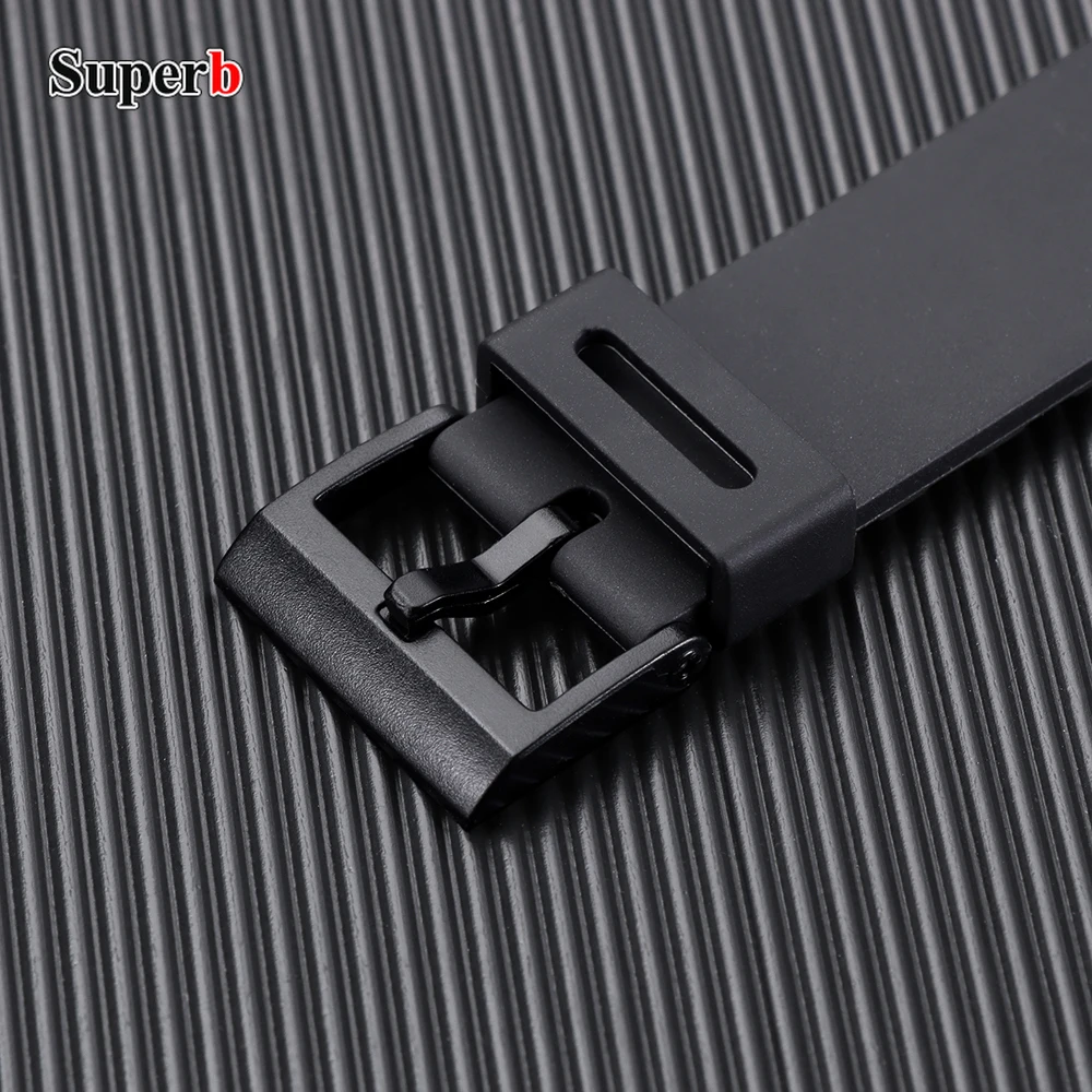 18mm Strap for F91W SGW400 F84 W800H F105/108/A158/168 AE1200/1300 Black Rubber Silicone Watch Band Bracelet Watch Accessories view 2