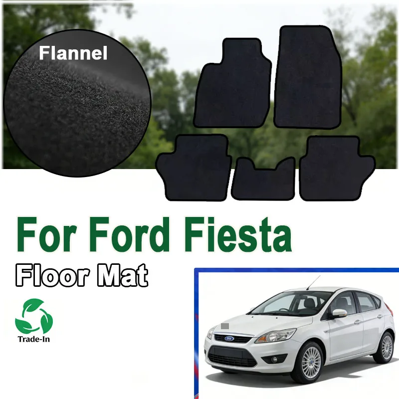 

Фланелевые автомобильные коврики для Ford Fiesta (CB1, CCN) 2009-наст. время: противоскользящие, стильные, без запаха, огнестойкие, водонепроницаемые.