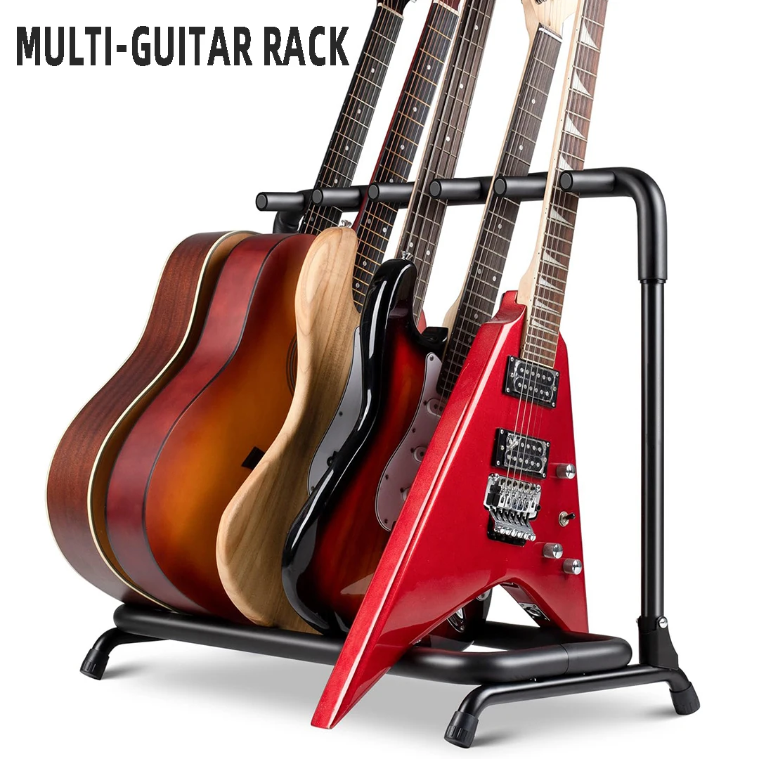 Multi Head Stand for Classical Acoustic Guitar and Bass, Display Stand, Multi Set