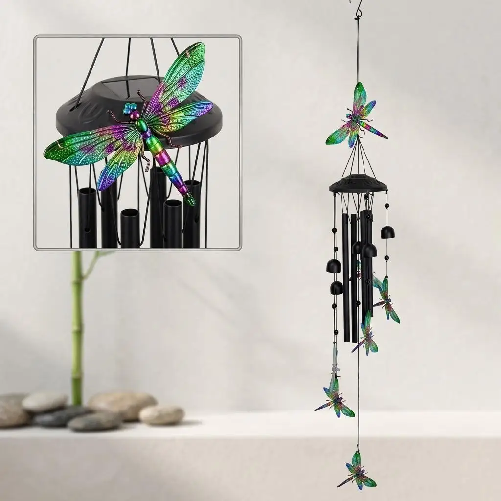 Classic Wind Chimes Metal Tubes Hanging Outdoor Garden Decoration Melody Windbell Yard Porch Memorial Pendant Gifts