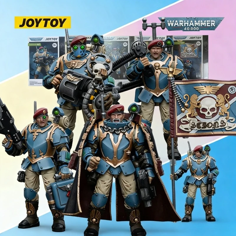 

JOYTOY Original Warhammer 40K Series Star Realm Storm Trooper Command Team Action Figure Model Toy Gift for Boys