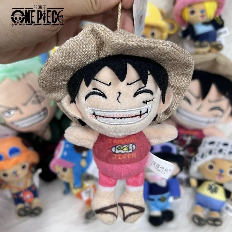 10cm One Piece Plush Keychain Toy Tony Chopper Luffy Pendant Soft Stuffed Cute Plush Dolls Keychain Handbag Ornaments Dolls Toys