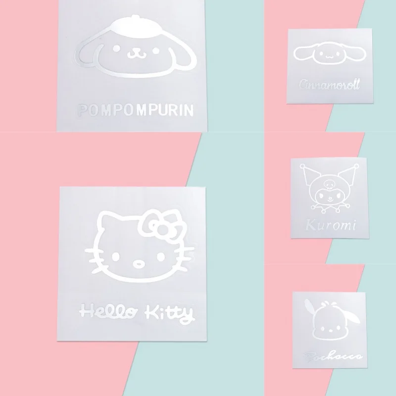 

10pcs Hello Kitty Accessories Cute Women Stickers Doll Clothes Backpack Shoes Children Toy Materials Kawaii Girl Gift Wholesale