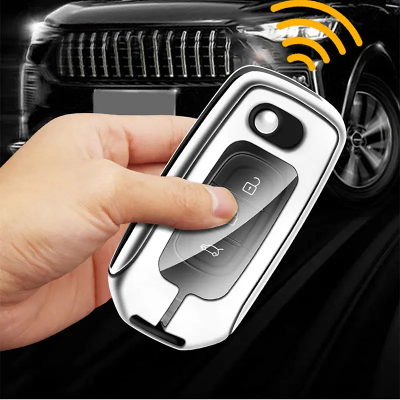 Zinc Alloy Car Key Cover Shell For Renault RS Kadjar Captur Megane Sandero Stepway Logan Clio 5 Arkana For Renault RS Key Case