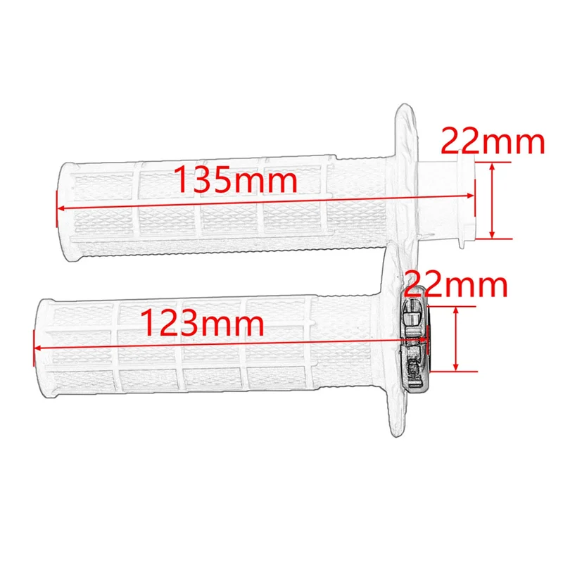 A19Q-antislip lock-on handvatten, universele motorfiets stuurgrepen met de snap-in cam, dirt pit bike handgreep