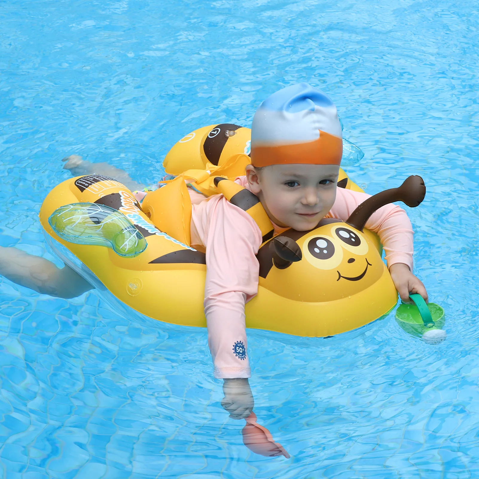 Swimbobo Kids Inflatable Baby Rings Floating Water Toy Swimming Floats Waist Trainer Child Swim Pool Ring PVC Children Float