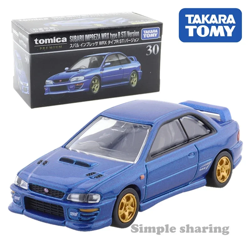 Takara Tomie Premium No.30 Subaru Impreza Wrx Typer Sti Auto Legering Speelgoed Motorvoertuig Diecast Metalen Model Voor Kinderen