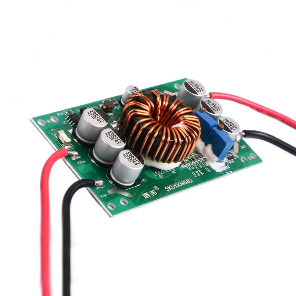 

600W Step-up Power Supply Module - Aluminum Substrate, Constant Voltage/Constant Current Adjustable, LED Step-up Driver Board