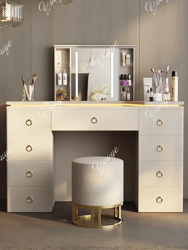 

H C Light Luxury, Modern Simplicity, Advanced Electric Lifting Dresser, Storage Cabinet, Storage Integrated Solid Wood Hidden Mi