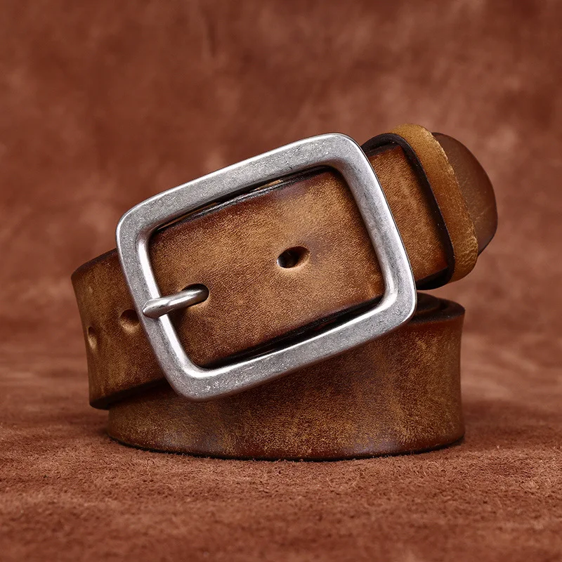 men-vintage-frosted-thickened-belt-top-grain-genuine-leather-waist-belt-stainless-steel-buckle-casual-jeans-belt