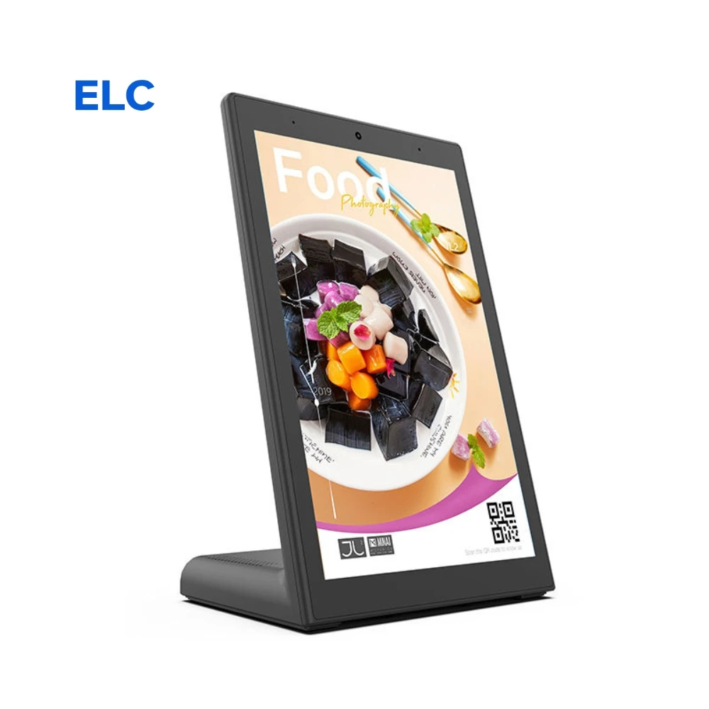 2025 New Arrivals Advertising Display Screen RK3568 L Shaped Desktop Android 2+16GB Tablet Advertising Displayer