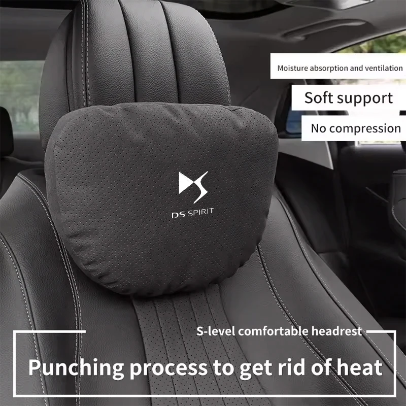 Car Headrest Comfort Breathable Pillow Protector Neck For DS DS4S DS5 5LS DS3 DS4 DS6 DS7 DS9 WILD RUBIS SPIRIT E-Tense
