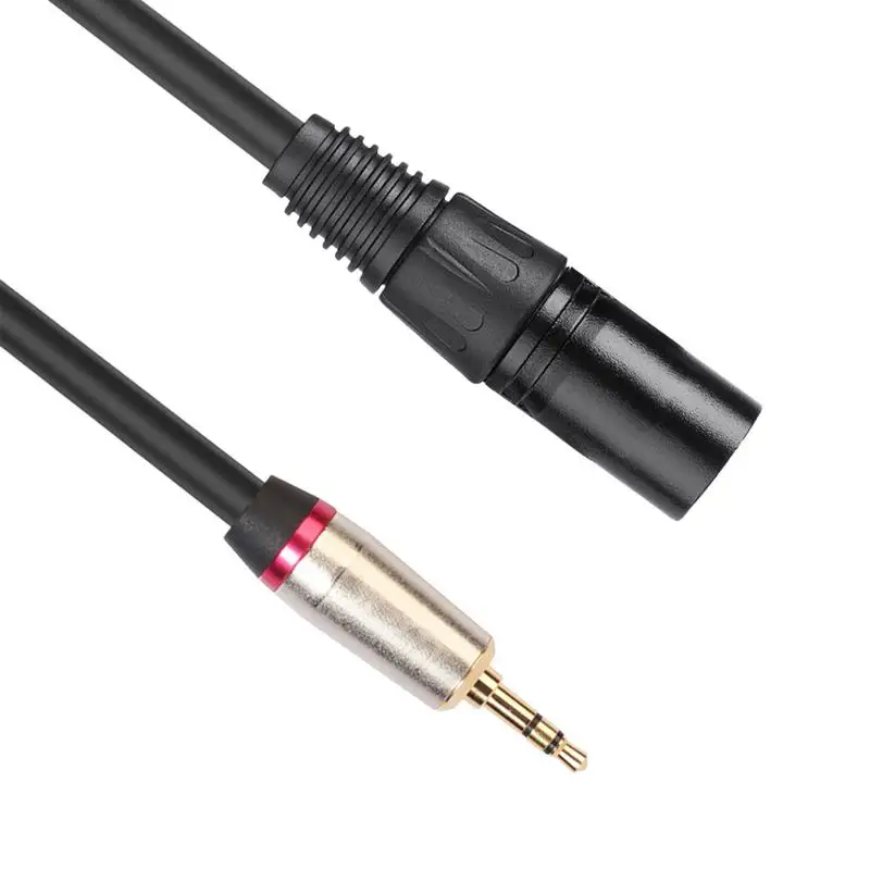 3.5mm To XLR Cable 0.3m 3 Pin Jack To XLR Male Stereo Plug 3.5 To XLR Male Converter Audio Adapter Durable Microphone Connector