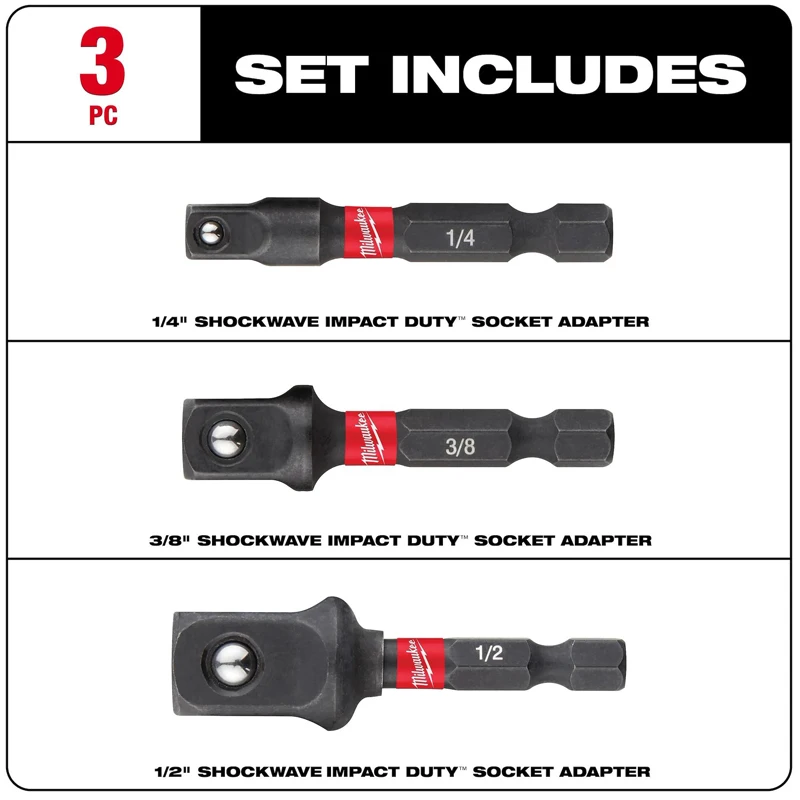Milwaukee 48-32-5033 3PCS 1/4