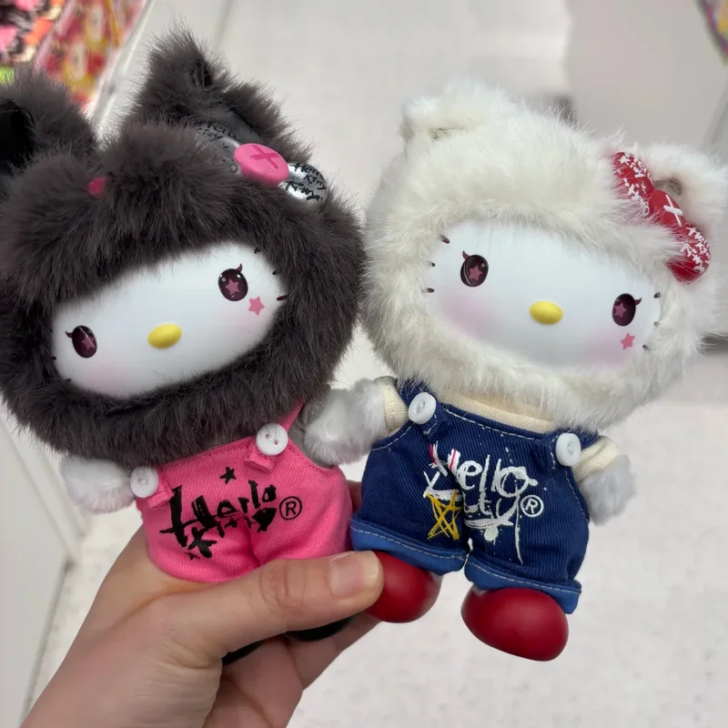 Genuine Sanrio Family Graffiti Hello-Kitty Vinyl Plush Blind Box Figurine Cute Gift Bag Pendant Decoration Holiday Surprise view 2