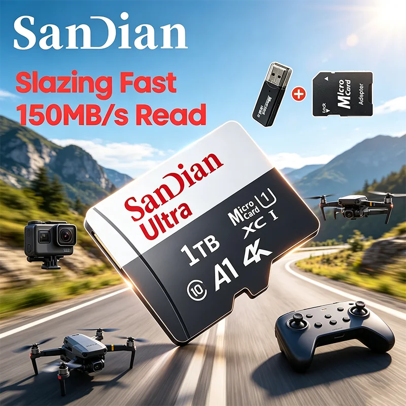 Best Seller 2026 NEW SD Card Memory Micro TF 256GB High Speed 128GB Fast Transfer Top Laptop 512GB Extreme Speed Reliable Mac