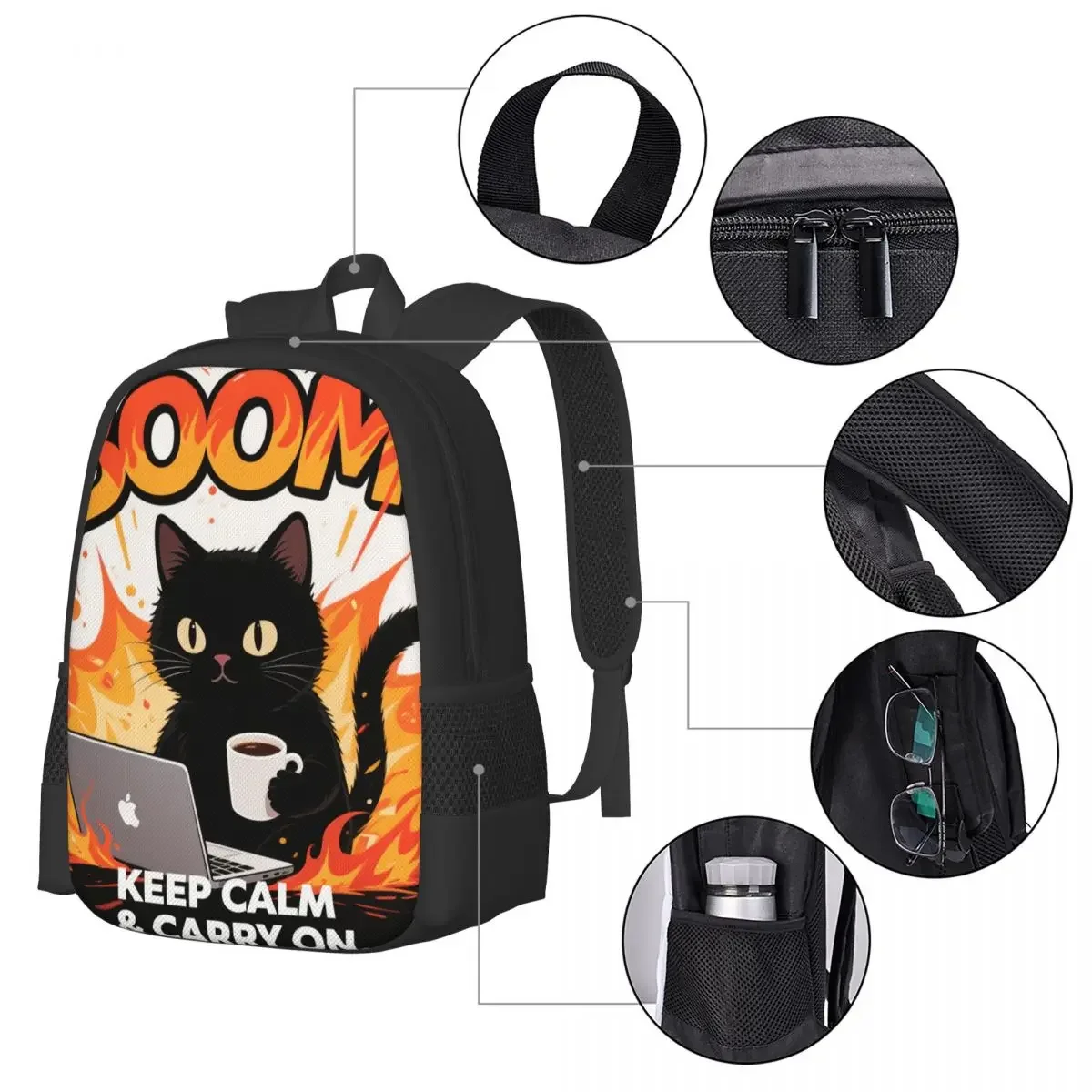 Stay calm, continue with previous behavior for boys and girls, children's backpacks, laptops, shoulder bags