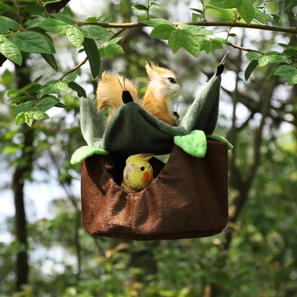 Bird Nest Parrot Travel Nest House Winter Warm Bird Cage Hanging Hammock Bird Sleeping Bed Pet Supplies - view 3