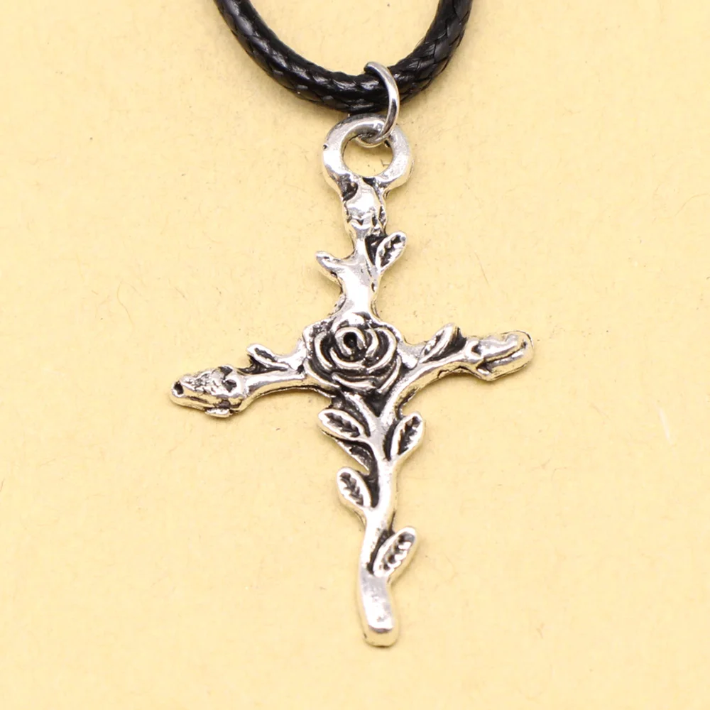 1 Piece Crosses Necklac For Man Diy Jewelri 22x33mm image 2