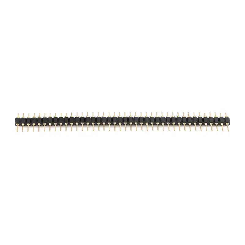 Original 2.54mm pitch 1/2*40P single/dual row pin headers/round pin headers/round straight pins/gold-plated round hole pins