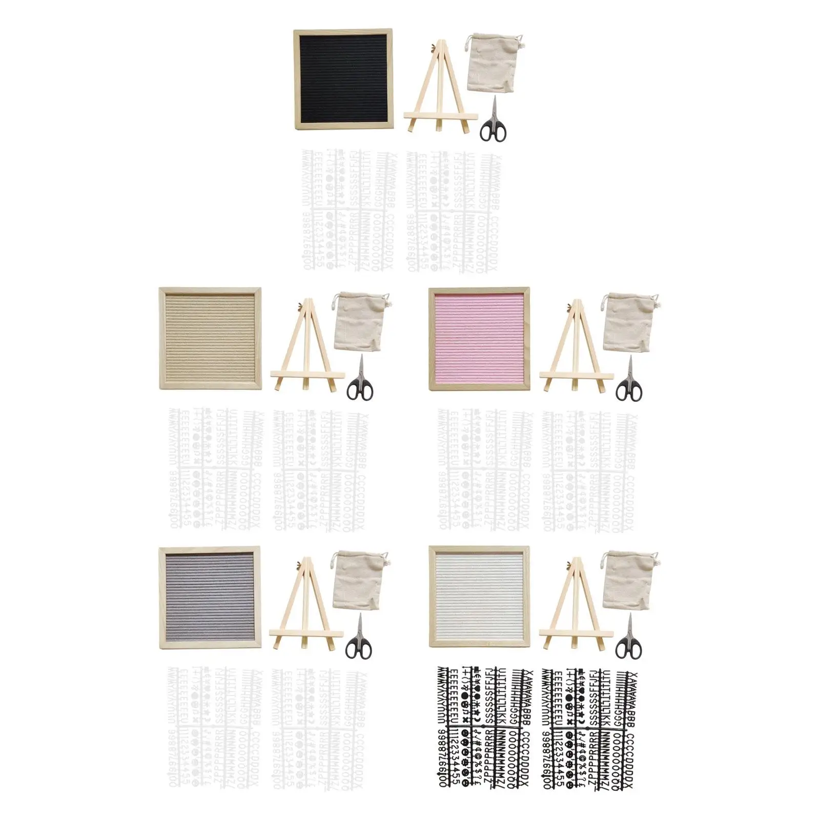 لوحة رسائل اللباد مع لوحة إعلانات حامل مع حروف وأرقام ورموز لديكور المنزل في المطاعم والمكتب #1