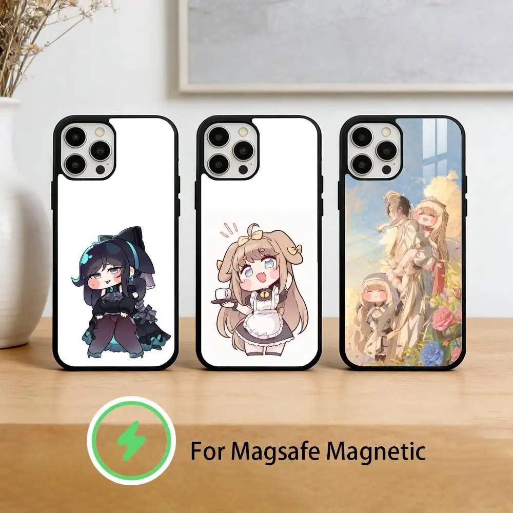 

T-Trickcal Chibi Go Phone Case For iPhone 17/16/15/14/13/12/Plus/Pro/Max for Magnetic Wireless Charging